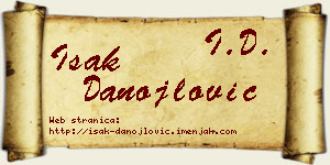 Isak Danojlović vizit kartica